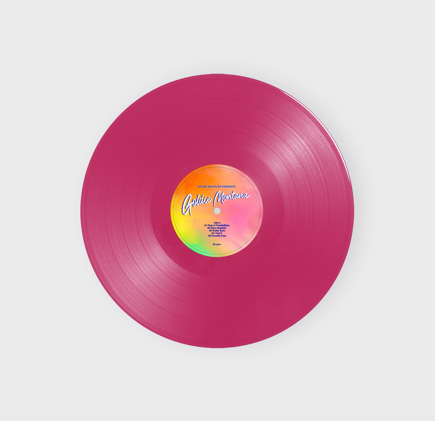 Goldie Boutilier Presents...Goldie Montana - Spotify Fans First Edition Vinyl