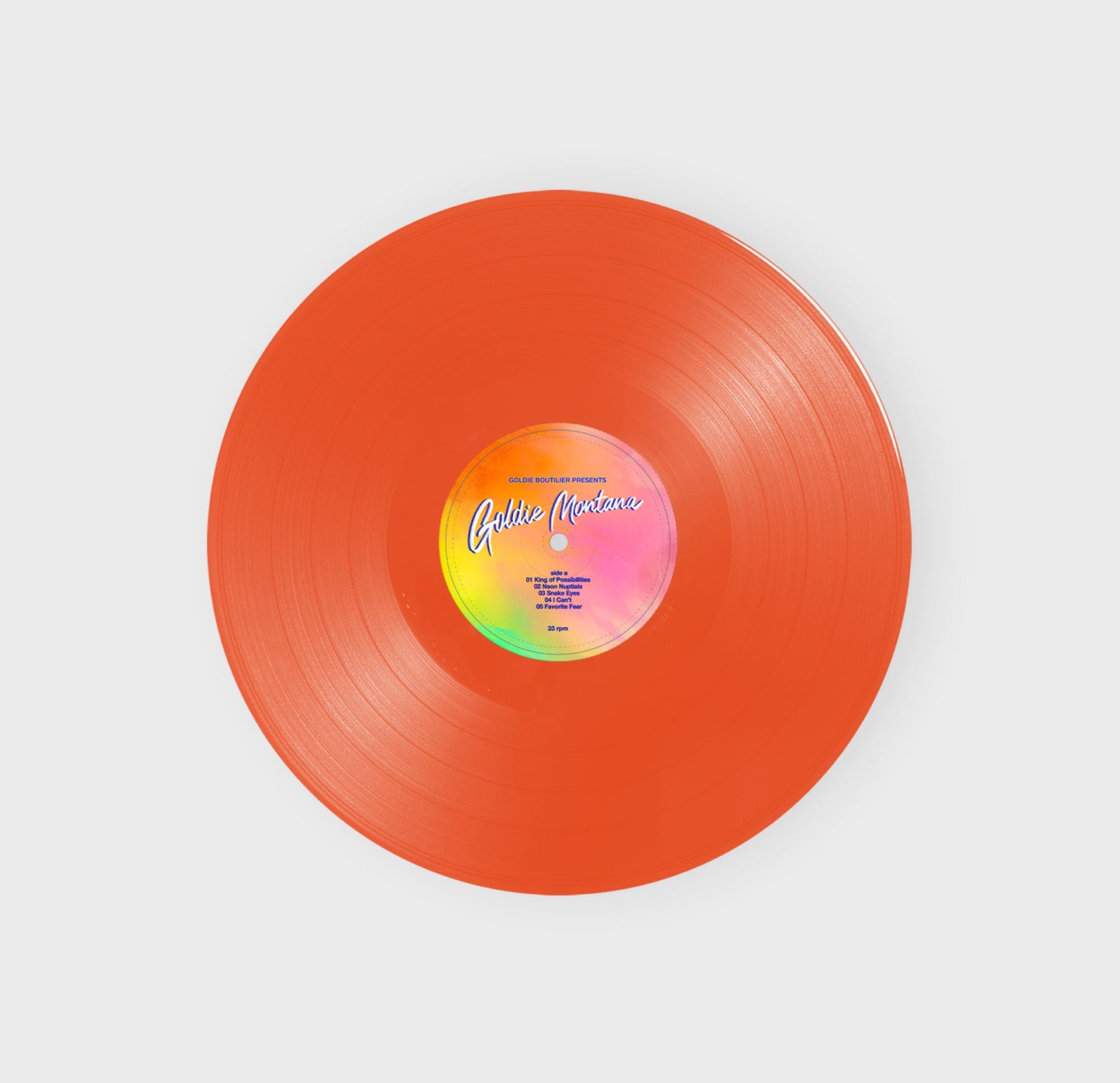 Goldie Boutilier Presents...Goldie Montana - Vinyl (Orange Crush)