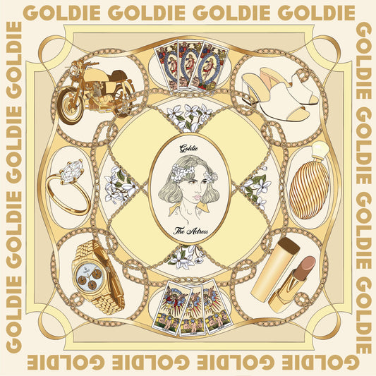 Goldie Silk Scarf (Gold)