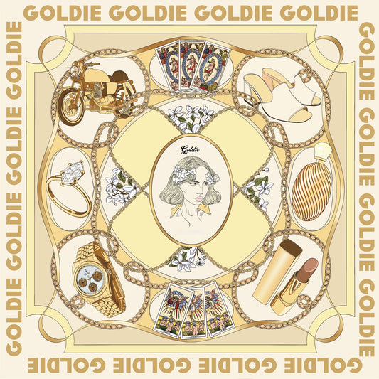 Goldie Silk Scarf (Gold)